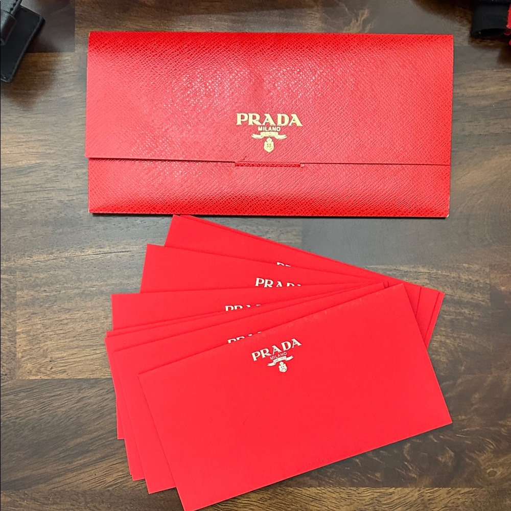 Prada Vibrant Red Envelope Collection